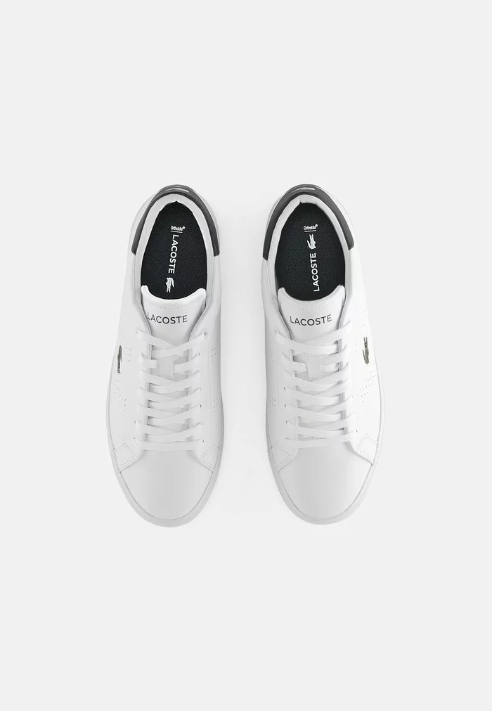Lacoste POWERCOURT - Baskets Basses - Wht/dk Grn 4 Lacoste POWERCOURT - Baskets Basses - Wht/dk Grn – Image 4