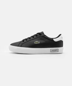 Lacoste POWERCOURT 0721 - Baskets Basses - Black/white