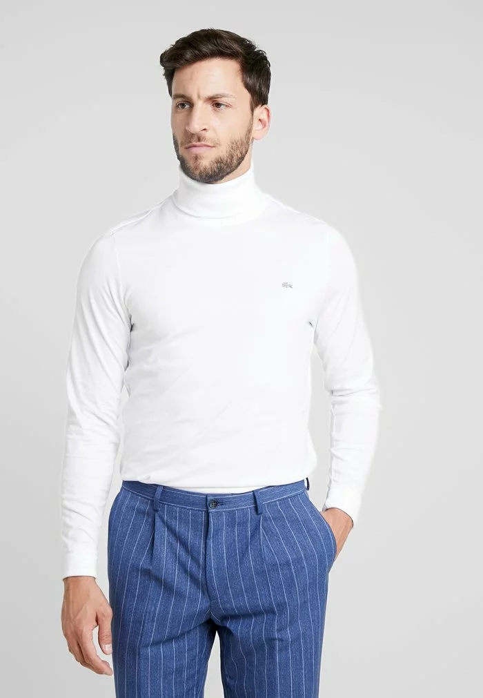 Lacoste T-shirt à Manches Longues - White 1 Lacoste T-shirt à Manches Longues - White