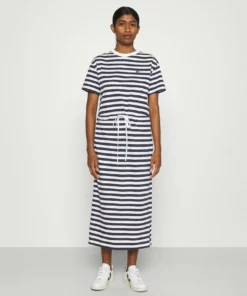 Lacoste Robe En Jersey - Navy Blue/flour