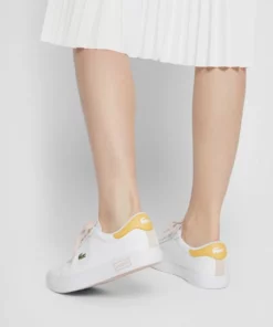 Lacoste POWERCOURT - Baskets Basses - White/pink