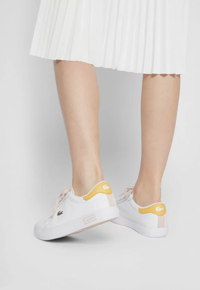 Lacoste POWERCOURT - Baskets Basses - White/pink 1 Lacoste POWERCOURT - Baskets Basses - White/pink