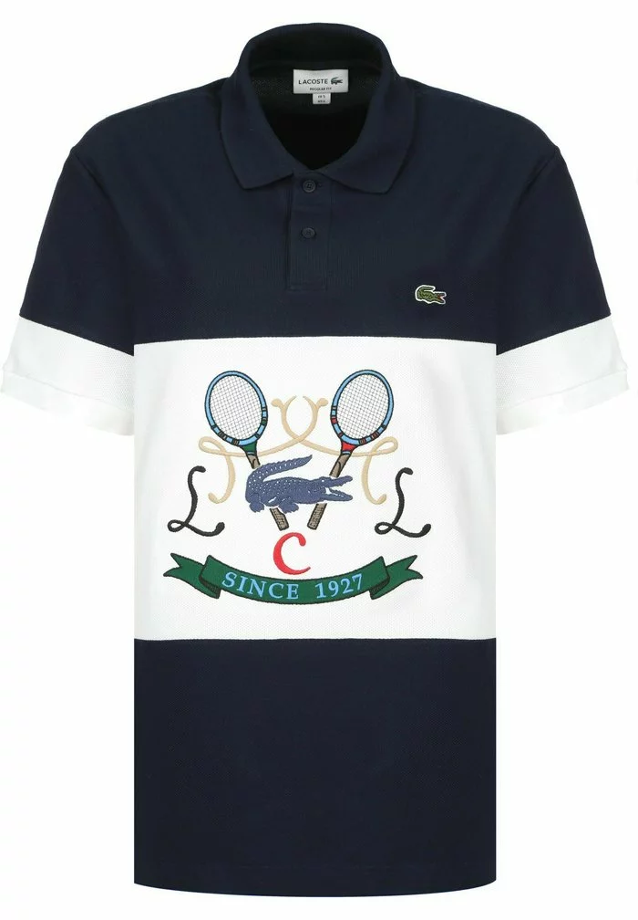Lacoste Polo - Navy Blue White 1 Lacoste Polo - Navy Blue White