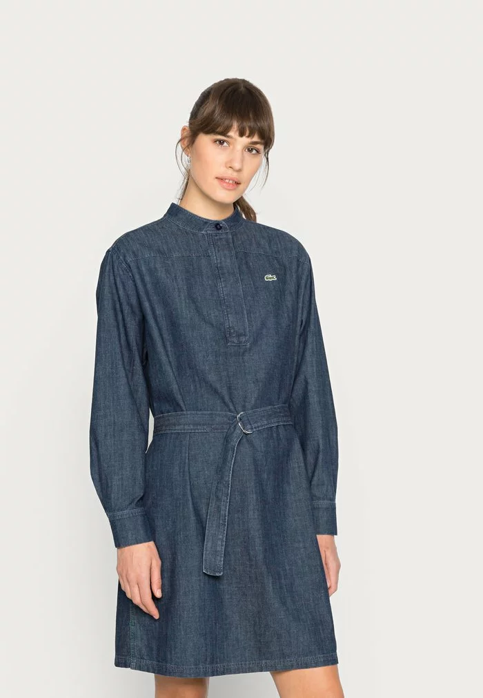 Lacoste Robe En Jean - Medium Blue 1 Lacoste Robe En Jean - Medium Blue