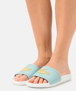 Lacoste SLIDE - Mules - Turquoise/light Blue