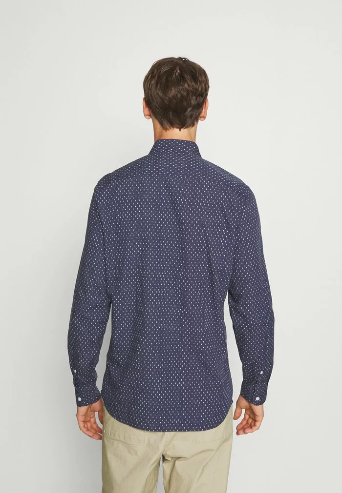 Lacoste Chemise - Bleu Marine / Blanc 3 Lacoste Chemise - Bleu Marine / Blanc – Image 3