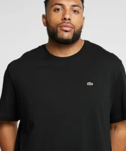 Lacoste T-shirt Basique - Noir -Lacoste Soldes Magasin 0a82f84a460f488a88a3cb70f7a961b8