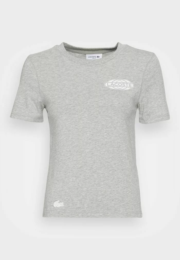Lacoste EXCLUSIVE - T-shirt Imprimé - Silver Chine 4 Lacoste EXCLUSIVE - T-shirt Imprimé - Silver Chine – Image 4