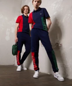 Lacoste UNISEX - Pantalon De Survêtement - Navy Blue/green/red