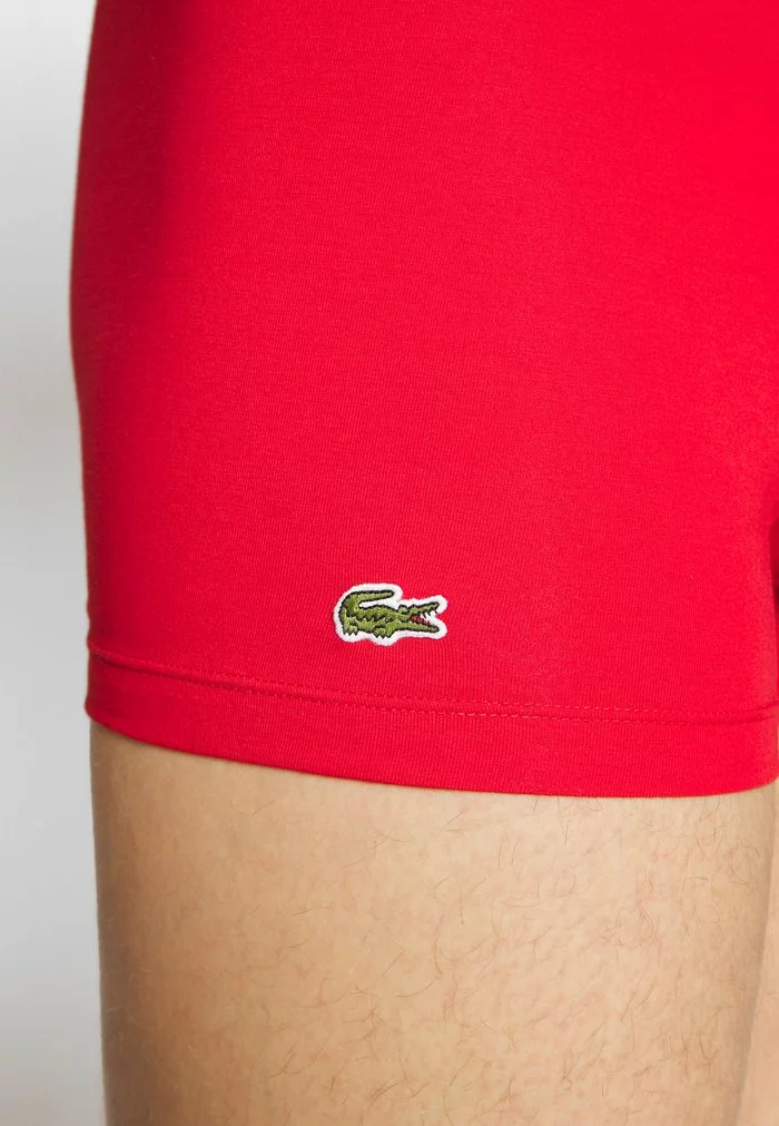 Lacoste 3 PACK - Shorty - Methylene/silver Chine/red 5 Lacoste 3 PACK - Shorty - Methylene/silver Chine/red – Image 5