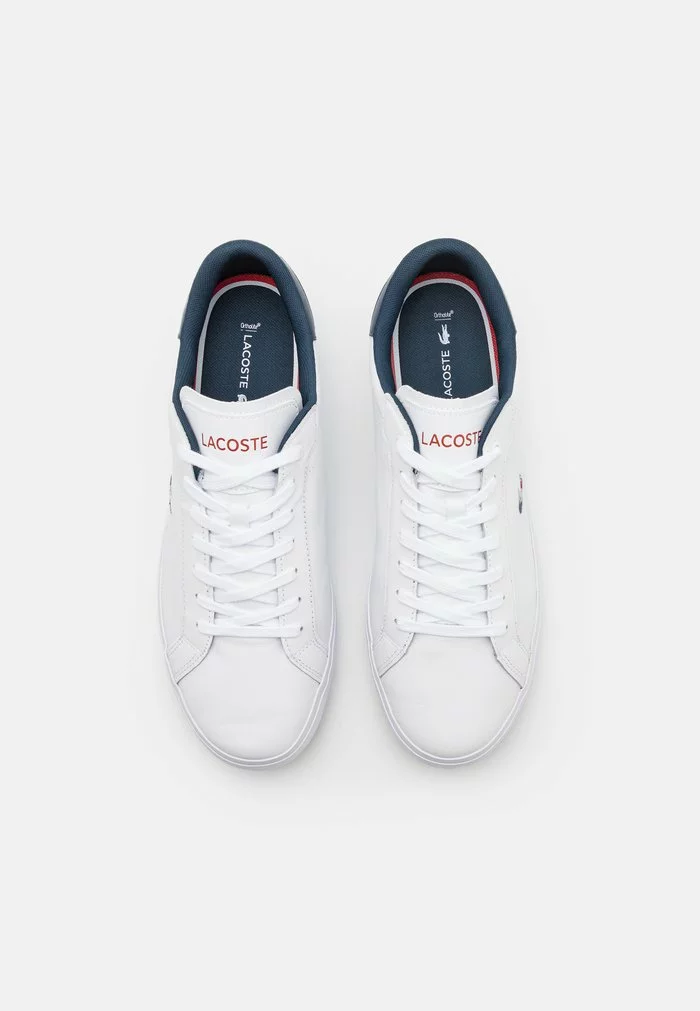 Lacoste POWERCOURT - Baskets Basses - White/navy/red 4 Lacoste POWERCOURT - Baskets Basses - White/navy/red – Image 4