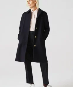 Lacoste Manteau Classique - Bleu Marine / Bleu Marine