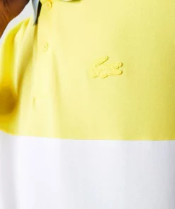 Lacoste Polo - Blanc / Jaune / Bleu Clair 8 Lacoste Polo - Blanc / Jaune / Bleu Clair -Lacoste Soldes Magasin 12a5134e6a0f409fbd81f7b8b3fdcc03
