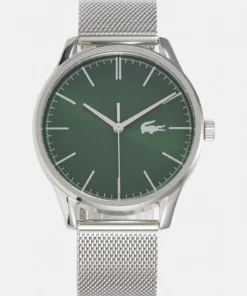 Lacoste VIENNA - Montre - Silver-coloured/green
