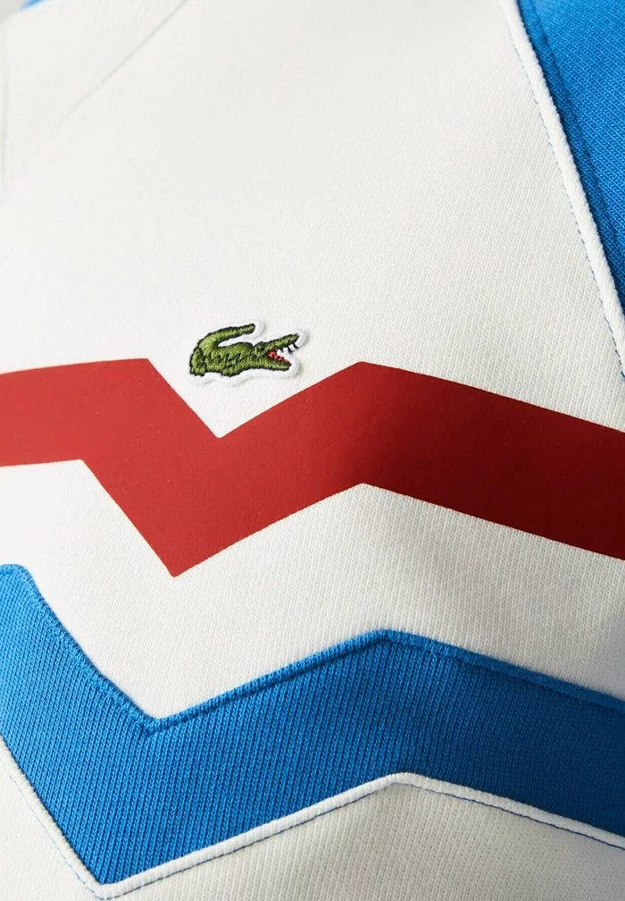 Lacoste Sweatshirt - Blanc Bleu Rouge 6 Lacoste Sweatshirt - Blanc Bleu Rouge – Image 6