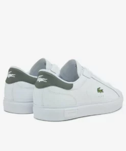 Lacoste POWERCOURT - Baskets Basses - Wht/khk -Lacoste Soldes Magasin 15c7322462ac483a8b6cd25be6554326