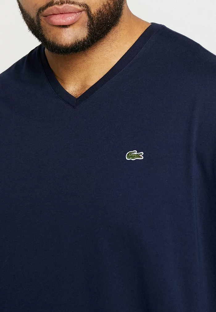 Lacoste T-shirt Basique - Navy 5 Lacoste T-shirt Basique - Navy – Image 5