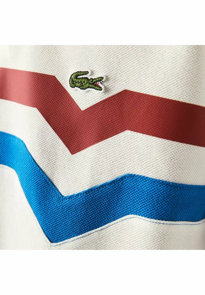 Lacoste Polo - Blanc/rouge/bleu 6 Lacoste Polo - Blanc/rouge/bleu – Image 6