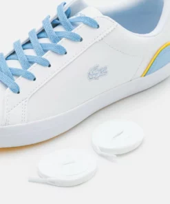Lacoste LEROND EXCLUSIVE - Baskets Basses - White/light Blue -Lacoste Soldes Magasin 178cec22e6bf49dc8fe22ccf310dd3d0