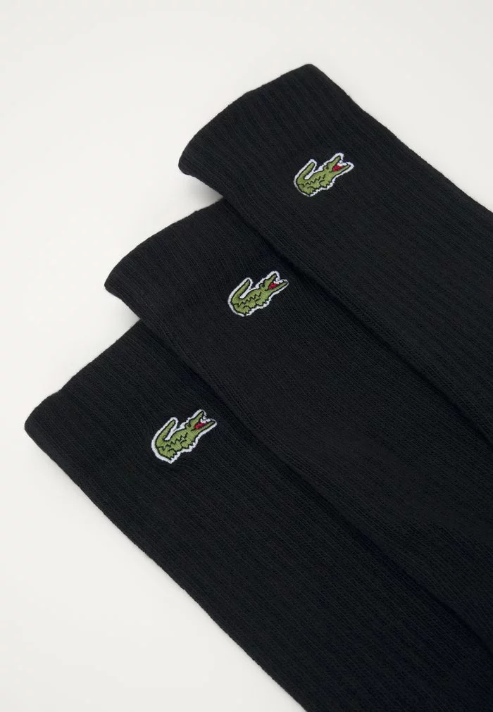 Lacoste 3 PACK - Chaussettes - Black 2 Lacoste 3 PACK - Chaussettes - Black – Image 2