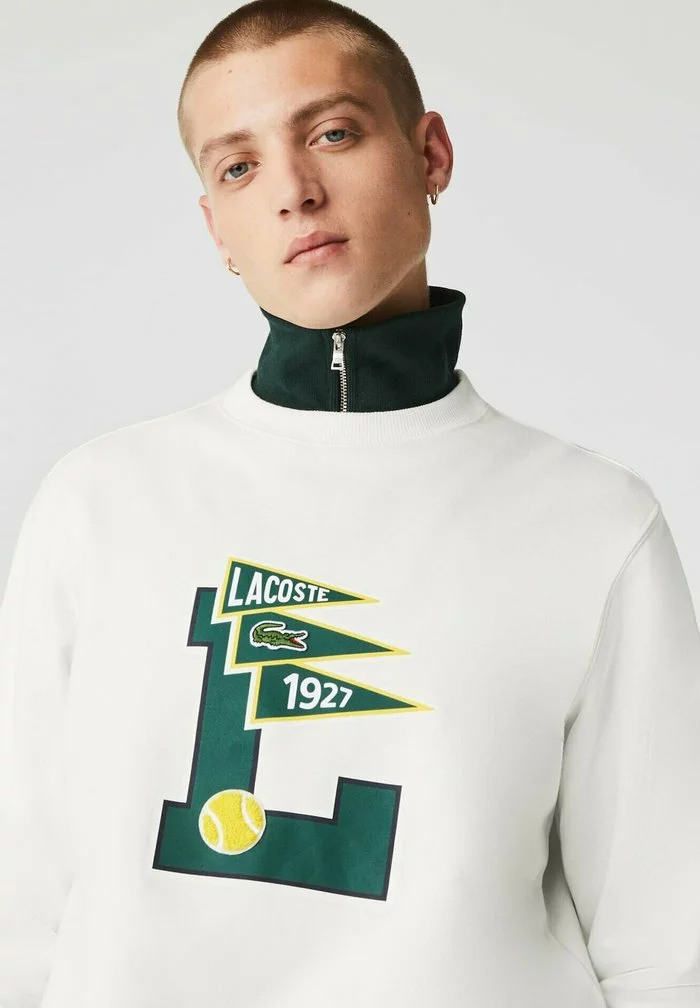 Lacoste Sweatshirt - Blanc 4 Lacoste Sweatshirt - Blanc – Image 4