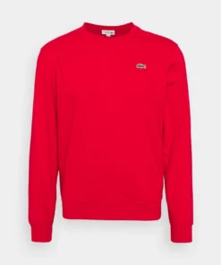 Lacoste Sweatshirt - Rouge -Lacoste Soldes Magasin 18685dea9afd4f17a61465ebb77bb01a