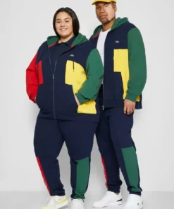 Lacoste PLUS UNISEX - Sweat à Capuche Zippé - Navy Blue/red/green -Lacoste Soldes Magasin 19e02833234348b08d69530ee1d53e6c