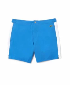 Lacoste Caleçon De Bain - Bleu/blanc