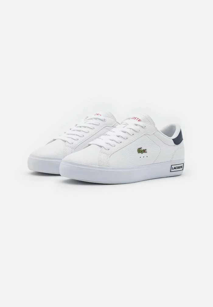 Lacoste POWERCOURT - Baskets Basses - White/navy/red 3 Lacoste POWERCOURT - Baskets Basses - White/navy/red – Image 3
