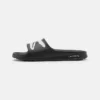 Lacoste CROCO - Sandales De Bain - Black/white