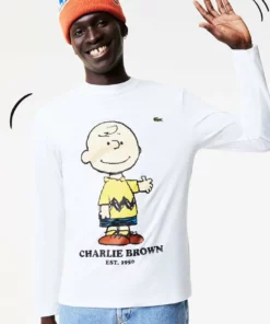 LACOSTE X PEANUTS - T-shirt à Manches Longues - Blanc 8 LACOSTE X PEANUTS - T-shirt à Manches Longues - Blanc -Lacoste Soldes Magasin 1d888054843547e58dac4469e7be7cba
