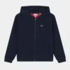 Lacoste Sweat à Capuche Zippé - Navy Blue/infrared