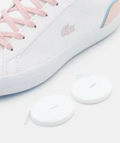 Lacoste LEROND EXCLUSIVE - Baskets Basses - White/pink -Lacoste Soldes Magasin 1ea256e0ce4b48aaa14150bef7557d69