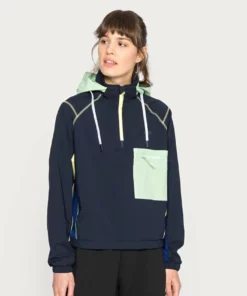 Lacoste Veste Coupe-vent - Navy Blue/cosmic Limeira/wormwood