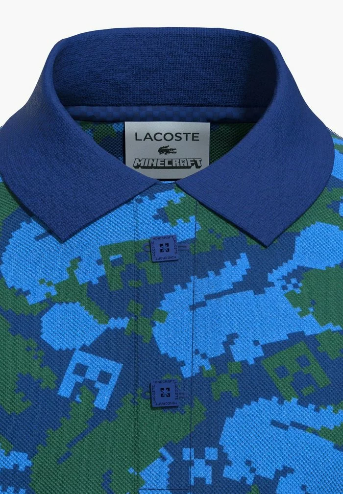 Lacoste MINECRAFT - Robe En Jersey - Bleu Vert Bleu 6 Lacoste MINECRAFT - Robe En Jersey - Bleu Vert Bleu – Image 6