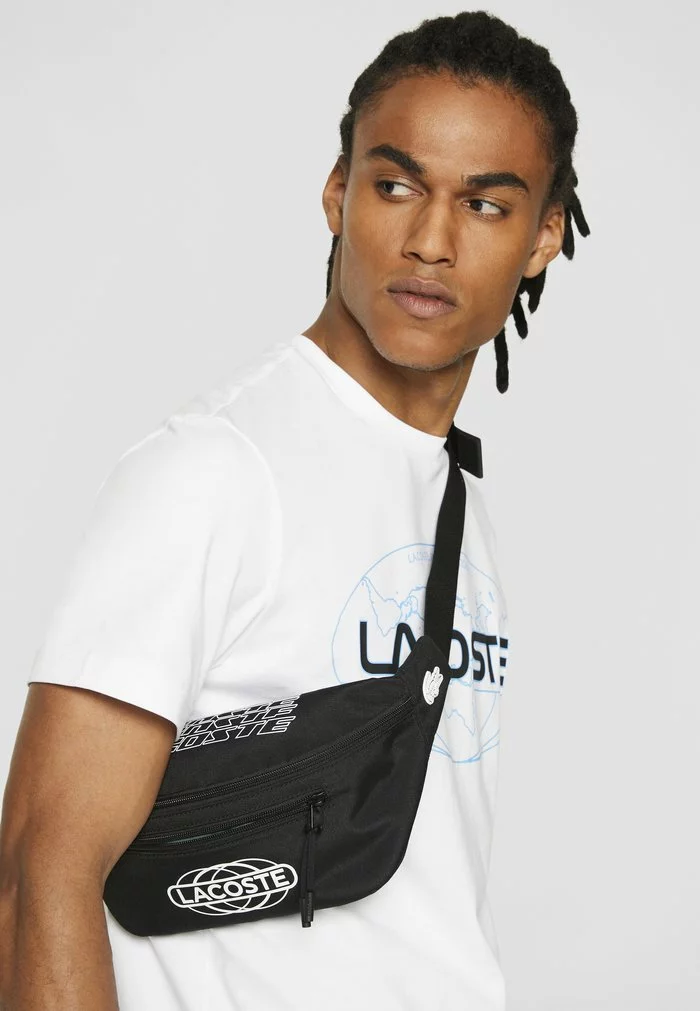 Lacoste UNISEX EXCLUSIVE - Sac Banane - Noir Blanc 1 Lacoste UNISEX EXCLUSIVE - Sac Banane - Noir Blanc