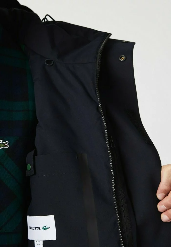 Lacoste Veste D'hiver - Bleu Marine Marron 4 Lacoste Veste D'hiver - Bleu Marine Marron – Image 4