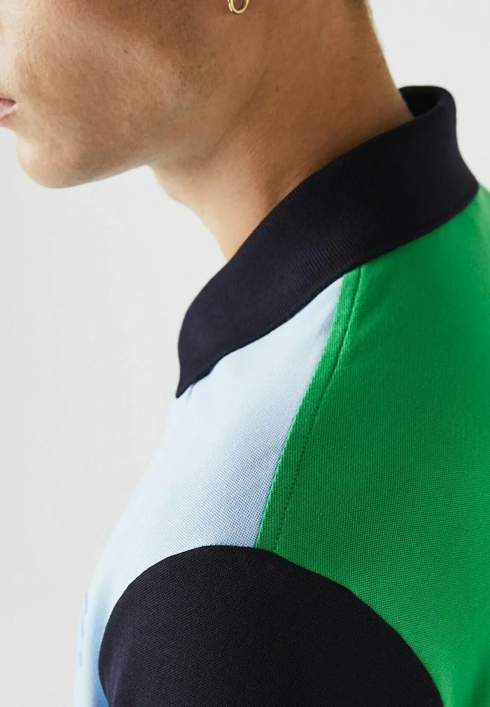 Lacoste Polo - Vert/bleu Clair/bleu Marine 4 Lacoste Polo - Vert/bleu Clair/bleu Marine – Image 4