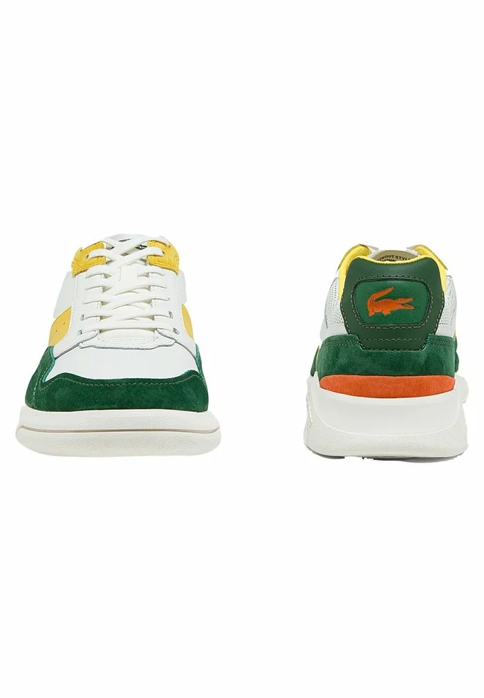 Lacoste Baskets Basses - Off White & Dark Green 3 Lacoste Baskets Basses - Off White & Dark Green – Image 3