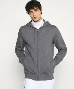 Lacoste PLUS - Sweat à Capuche Zippé - Pitch Chine/graphite Sombre