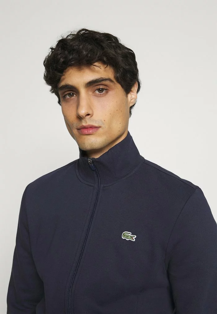 Lacoste Sweat à Capuche Zippé - Navy Blue 4 Lacoste Sweat à Capuche Zippé - Navy Blue – Image 4
