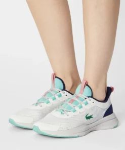 Lacoste RUN SPIN - Baskets Basses - Off White/light Blue