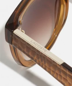 Lacoste Lunettes De Soleil - Transparent Caramel -Lacoste Soldes Magasin 259b8ab20f0a4fc5adef1d2d72b0ca4c