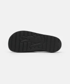 Lacoste CROCO - Mules - Black/white -Lacoste Soldes Magasin 25d75b5297f5467d8887eae08f8a14f3