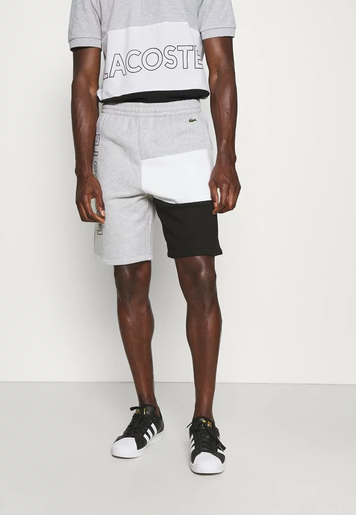 Lacoste Short - Argent Chine/blanc Noir 1 Lacoste Short - Argent Chine/blanc Noir