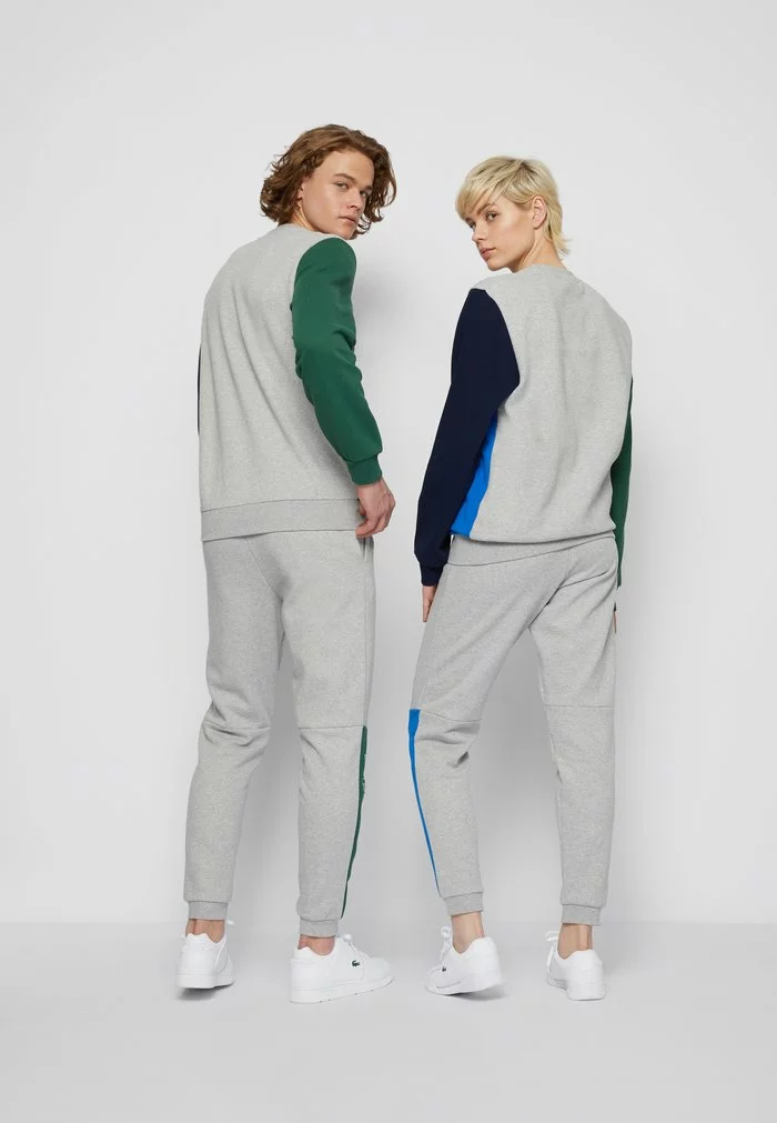 Lacoste UNISEX - Sweatshirt - Silver Chine/green/navy Blue/blue Royal 3 Lacoste UNISEX - Sweatshirt - Silver Chine/green/navy Blue/blue Royal – Image 3