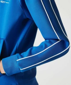 Lacoste Sweat à Capuche Zippé - Bleu Blanc 10 Lacoste Sweat à Capuche Zippé - Bleu Blanc -Lacoste Soldes Magasin 26ed2f357909431696384f8859105bfc