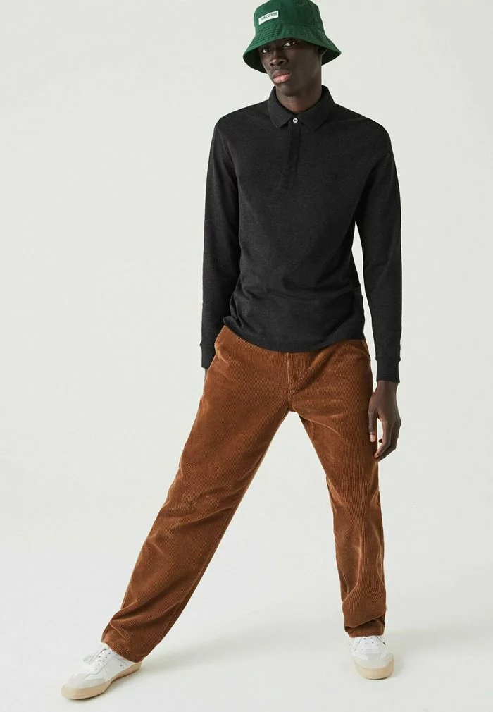 Lacoste HERREN POLOSHIRT REGULAR FIT LANGARM - Polo - Gris 1 Lacoste HERREN POLOSHIRT REGULAR FIT LANGARM - Polo - Gris