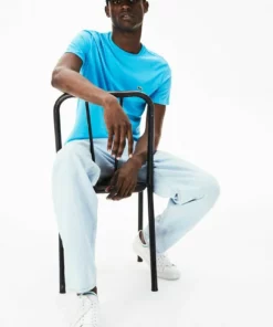 Lacoste T-shirt Basique - Turquoise -Lacoste Soldes Magasin 27e1b8faf21c474491e31a45bb60da75
