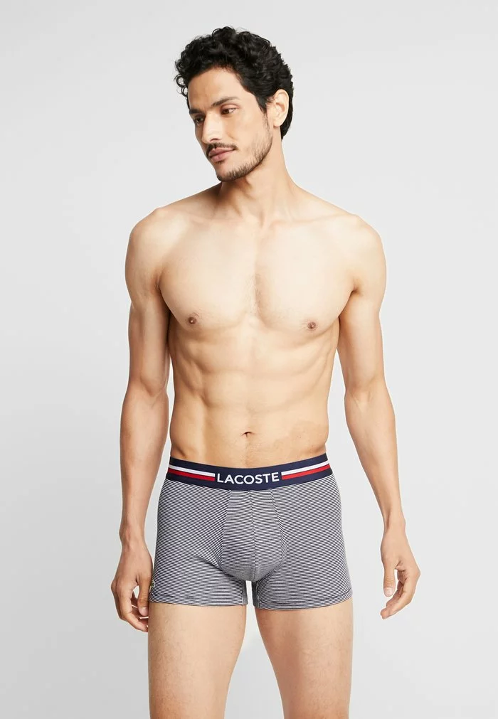 Lacoste 3 PACK - Shorty - Navy Blue/white 2 Lacoste 3 PACK - Shorty - Navy Blue/white – Image 2